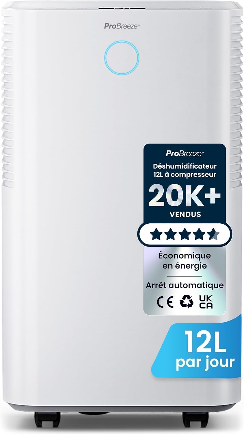 Avis Pro Breeze Déshumidificateur 12L : Test Complet 2026